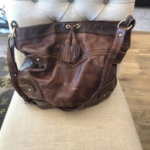 Isabella Fiore leather handbag with duster